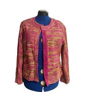 CHICO’s Women’s Multicolored‎ Jacket, Chico Size 2, US Size 12
